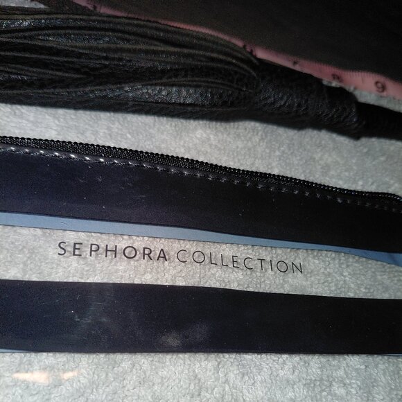 Sephora Collection Clear Striped Pouch & Steve Madden Leather Tassel Bundle - Picture 3 of 5